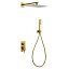 Conjunto monomando empotrado Toscana oro cepillado de Imex